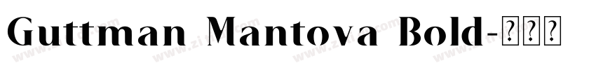 Guttman Mantova Bold字体转换